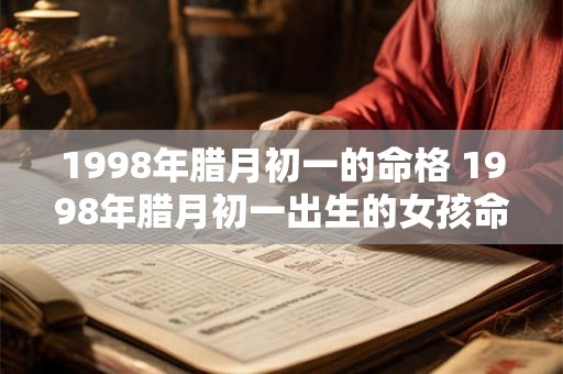 1998年腊月初一的命格 1998年腊月初一出生的女孩命运 1998年腊月初一的命格 1998年腊月初一出生的女孩命运