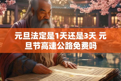 元旦法定是1天还是3天 元旦节高速公路免费吗 元旦法定是1天还是3天 元旦节高速公路免费吗