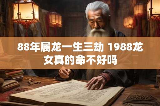 88年属龙一生三劫 1988龙女真的命不好吗
