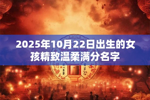 2025年10月22日出生的女孩精致温柔满分名字 2025年10月22日出生的女孩精致温柔满分名字