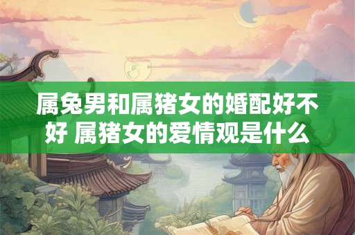 属兔男和属猪女的婚配好不好 属猪女的爱情观是什么样 属兔男和属猪女的婚配好不好 属猪女的爱情观是什么样