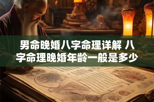 男命晚婚八字命理详解 八字命理晚婚年龄一般是多少岁
