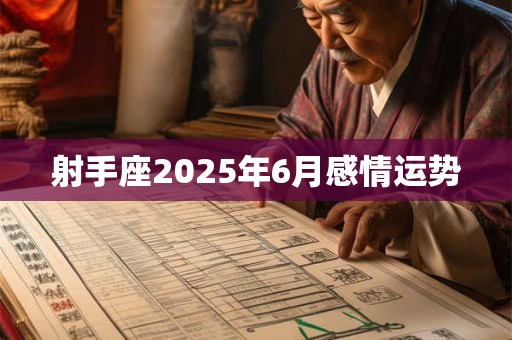 射手座2025年6月感情运势 射手座2025年6月感情运势