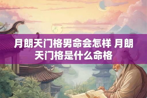 月朗天门格男命会怎样 月朗天门格是什么命格 月朗天门格男命会怎样 月朗天门格是什么命格