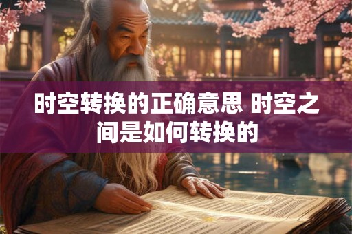 时空转换的正确意思 时空之间是如何转换的 时空转换的正确意思 时空之间是如何转换的