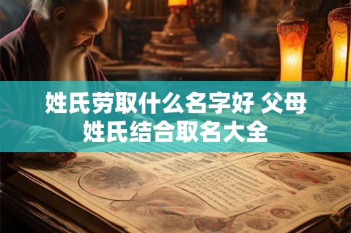 姓氏劳取什么名字好 父母姓氏结合取名大全