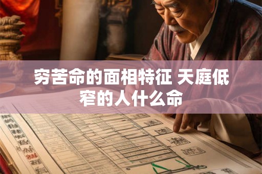 穷苦命的面相特征 天庭低窄的人什么命 穷苦命的面相特征 天庭低窄的人什么命