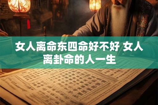 女人离命东四命好不好 女人离卦命的人一生 女人离命东四命好不好 女人离卦命的人一生