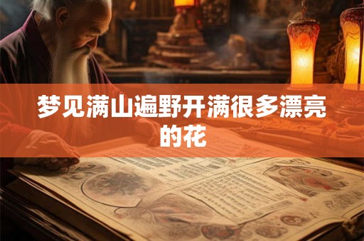 梦见满山遍野开满很多漂亮的花