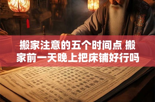 搬家注意的五个时间点 搬家前一天晚上把床铺好行吗 搬家注意的五个时间点 搬家前一天晚上把床铺好行吗