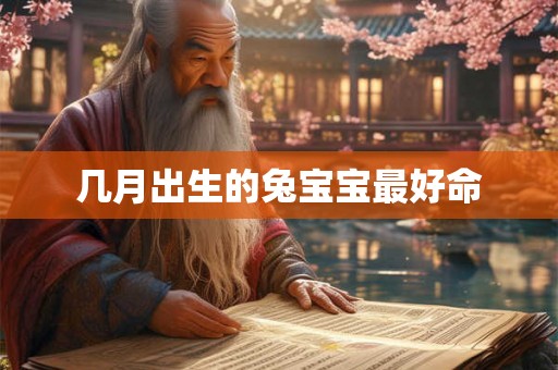 几月出生的兔宝宝最好命