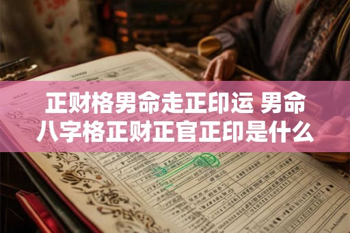 正财格男命走正印运 男命八字格正财正官正印是什么意思 正财格男命走正印运 男命八字格正财正官正印是什么意思