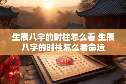 生辰八字的时柱怎么看 生辰八字的时柱怎么看命运 生辰八字的时柱怎么看 生辰八字的时柱怎么看命运