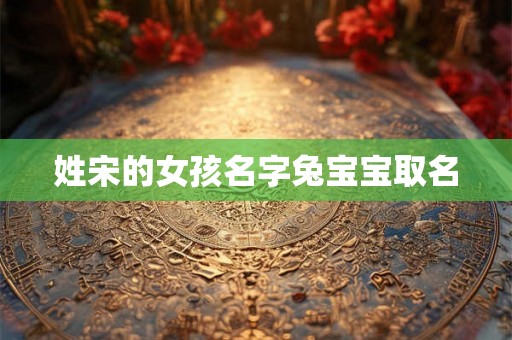 姓宋的女孩名字兔宝宝取名 姓宋的女孩名字兔宝宝取名