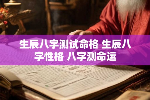 生辰八字测试命格 生辰八字性格 八字测命运 生辰八字测试命格 生辰八字性格 八字测命运