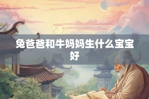 兔爸爸和牛妈妈生什么宝宝好 兔爸爸和牛妈妈生什么宝宝好