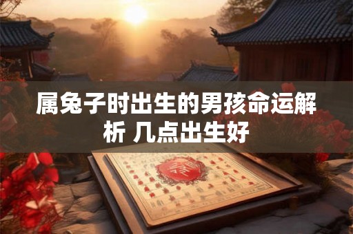 属兔子时出生的男孩命运解析 几点出生好 属兔子时出生的男孩命运解析 几点出生好