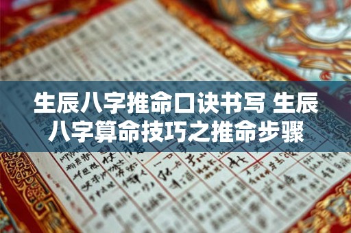 生辰八字推命口诀书写 生辰八字算命技巧之推命步骤 生辰八字推命口诀书写 生辰八字算命技巧之推命步骤