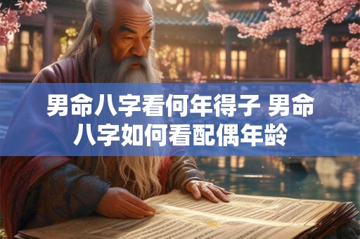 男命八字看何年得子 男命八字如何看配偶年龄 男命八字看何年得子 男命八字如何看配偶年龄