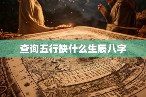 查询五行缺什么生辰八字 查询五行缺什么生辰八字