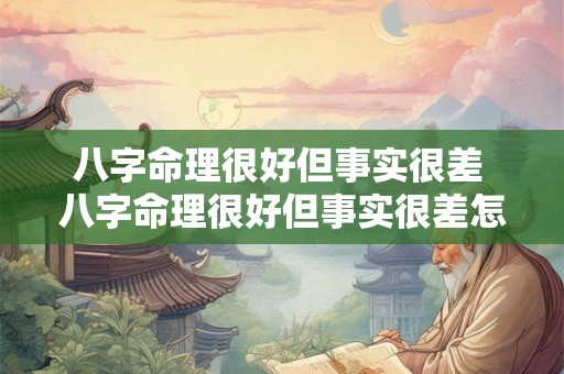 八字命理很好但事实很差 八字命理很好但事实很差怎么办