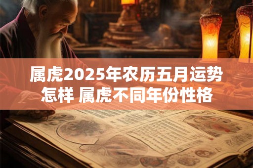属虎2025年农历五月运势怎样 属虎不同年份性格 属虎2025年农历五月运势怎样 属虎不同年份性格