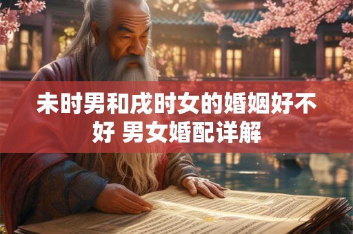 未时男和戌时女的婚姻好不好 男女婚配详解 未时男和戌时女的婚姻好不好 男女婚配详解