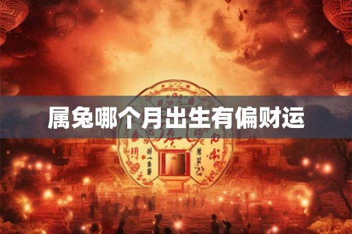 属兔哪个月出生有偏财运 属兔哪个月出生有偏财运