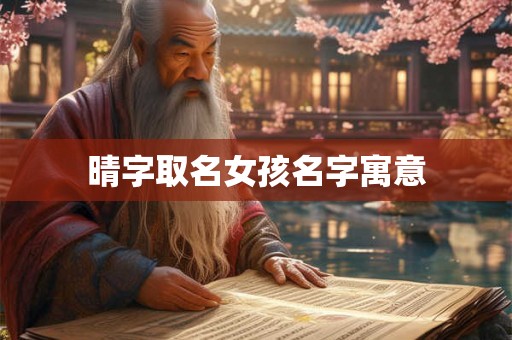 晴字取名女孩名字寓意 晴字取名女孩名字寓意