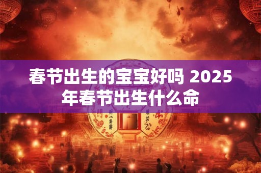 春节出生的宝宝好吗 2025年春节出生什么命 春节出生的宝宝好吗 2025年春节出生什么命