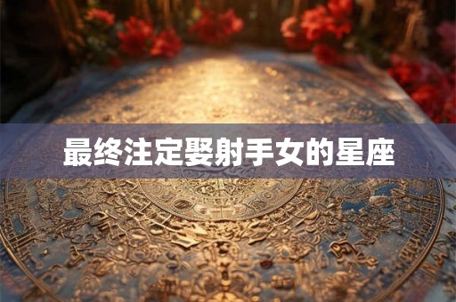 最终注定娶射手女的星座