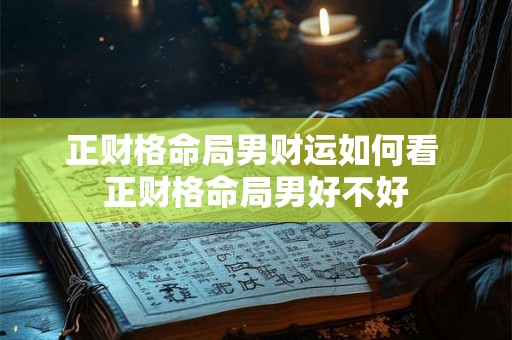 正财格命局男财运如何看 正财格命局男好不好