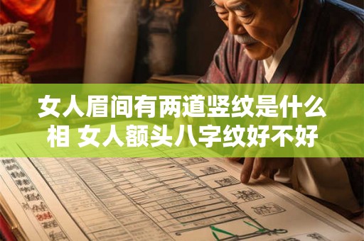 女人眉间有两道竖纹是什么相 女人额头八字纹好不好 女人眉间有两道竖纹是什么相 女人额头八字纹好不好