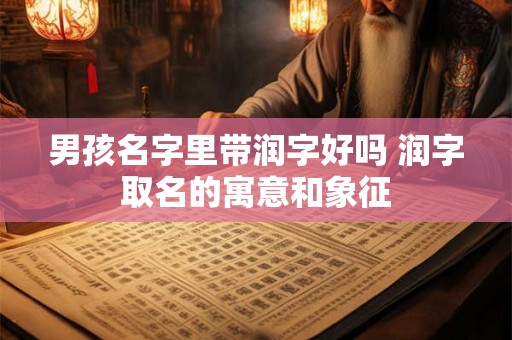 男孩名字里带润字好吗 润字取名的寓意和象征 男孩名字里带润字好吗 润字取名的寓意和象征