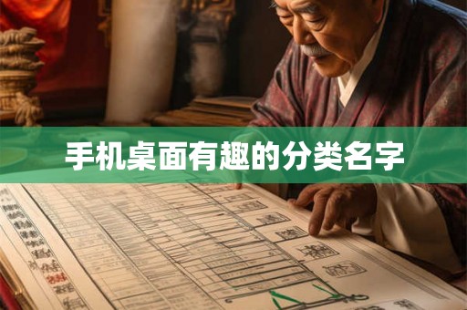 手机桌面有趣的分类名字 手机桌面有趣的分类名字