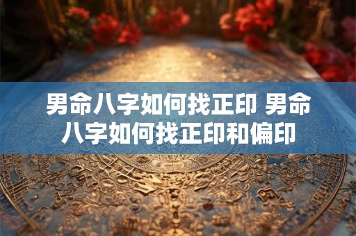 男命八字如何找正印 男命八字如何找正印和偏印