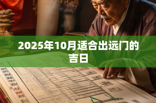 2025年10月适合出远门的吉日