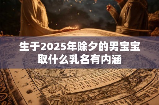 生于2025年除夕的男宝宝取什么乳名有内涵 生于2025年除夕的男宝宝取什么乳名有内涵