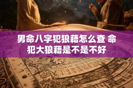 男命八字犯狼藉怎么查 命犯大狼藉是不是不好 男命八字犯狼藉怎么查 命犯大狼藉是不是不好