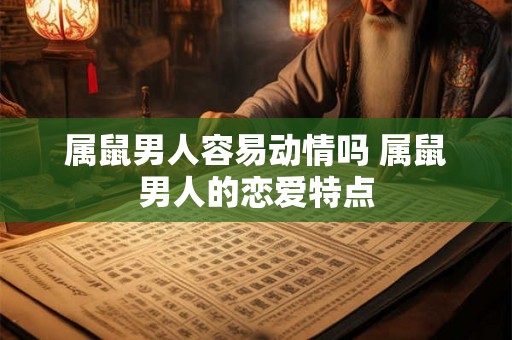 属鼠男人容易动情吗 属鼠男人的恋爱特点 属鼠男人容易动情吗 属鼠男人的恋爱特点