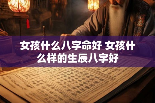 女孩什么八字命好 女孩什么样的生辰八字好 女孩什么八字命好 女孩什么样的生辰八字好