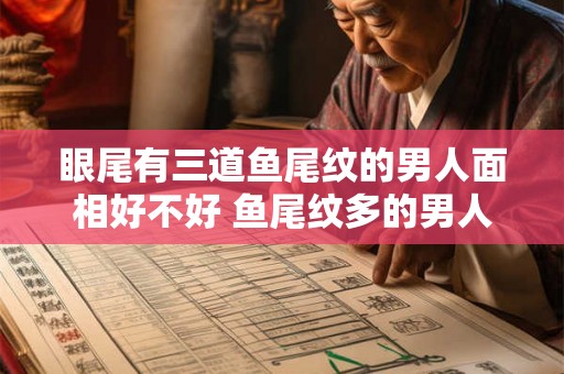 眼尾有三道鱼尾纹的男人面相好不好 鱼尾纹多的男人命运 眼尾有三道鱼尾纹的男人面相好不好 鱼尾纹多的男人命运