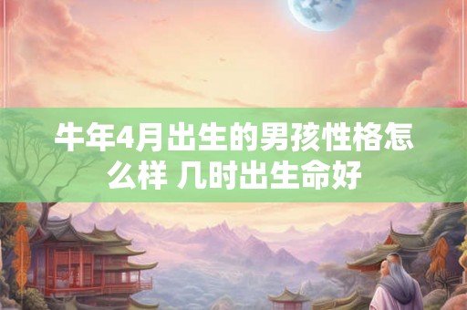 牛年4月出生的男孩性格怎么样 几时出生命好