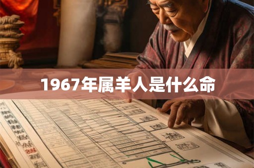 1967年属羊人是什么命 1967年属羊人是什么命