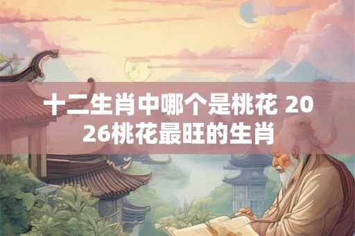 十二生肖中哪个是桃花 2026桃花最旺的生肖 十二生肖中哪个是桃花 2026桃花最旺的生肖
