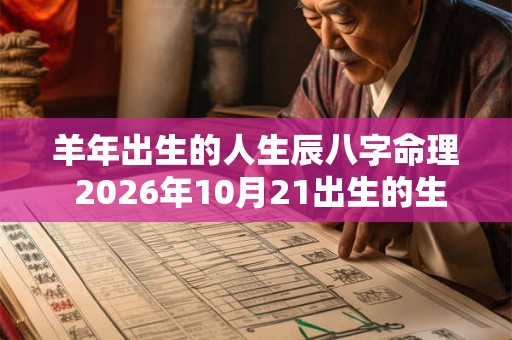 羊年出生的人生辰八字命理 2026年10月21出生的生辰八字 羊年出生的人生辰八字命理 2026年10月21出生的生辰八字