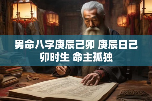 男命八字庚辰己卯 庚辰日己卯时生 命主孤独