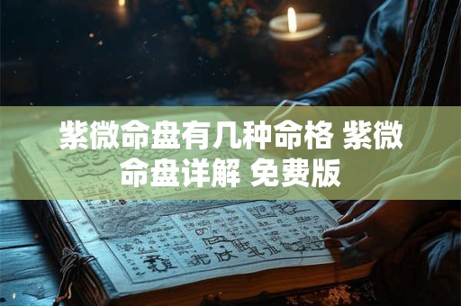 紫微命盘有几种命格 紫微命盘详解 免费版 紫微命盘有几种命格 紫微命盘详解 免费版