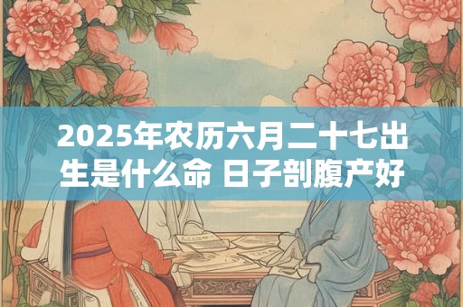 2025年农历六月二十七出生是什么命 日子剖腹产好吗 2025年农历六月二十七出生是什么命 日子剖腹产好吗