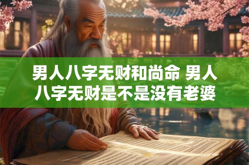 男人八字无财和尚命 男人八字无财是不是没有老婆 男人八字无财和尚命 男人八字无财是不是没有老婆